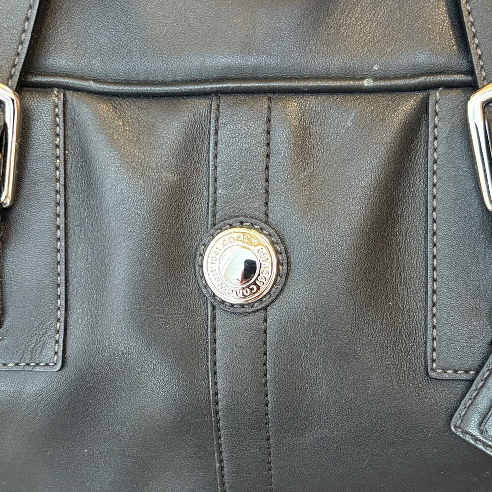 Coach Leather Voyage Cabin Duffel Bag Weekender Travel Carryon RARE - Picture 3 of 16